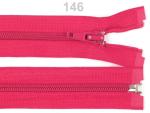 Reißverschluss spiralförmig 5 mm, 30 cm für Jacken, teilbar,  Himbeere